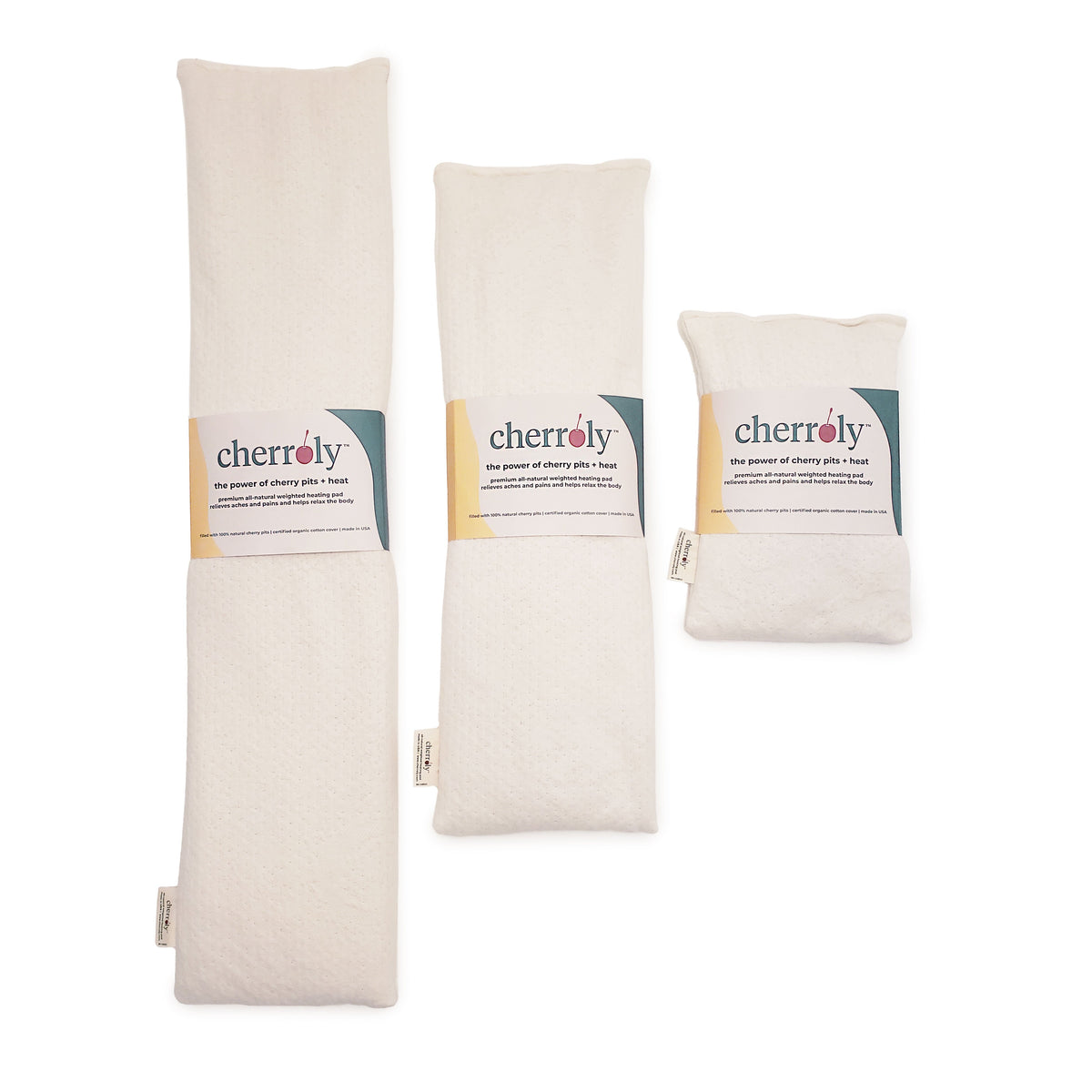 Cherroly™ Cherry Pits Heating Pad, MEDIUM (8 in x 24 in, 4 lbs)